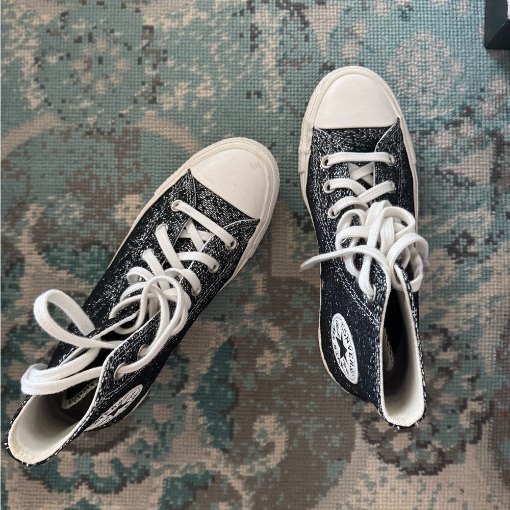 Converse Black and White High-Top Sneakers